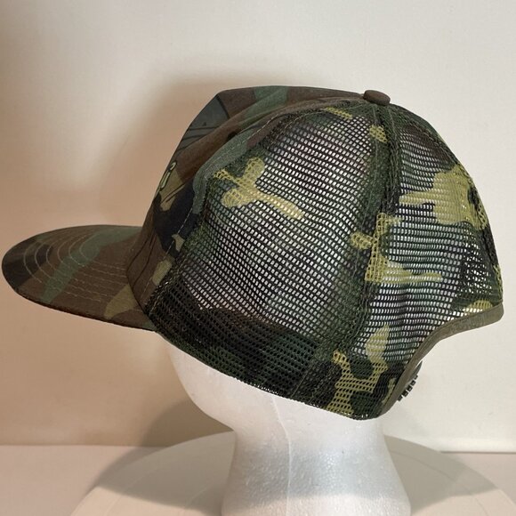 Vintage AIR FORCE 116TH TACTICAL FIGHTER WING Trucker Hat Snap Back Cap Camo USA - Picture 7 of 9